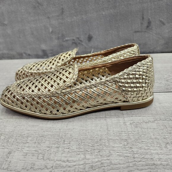 AEROSOLES Nagle Women 6.5 Metallic Woven Loafers Flat NIB - Picture 4 of 16